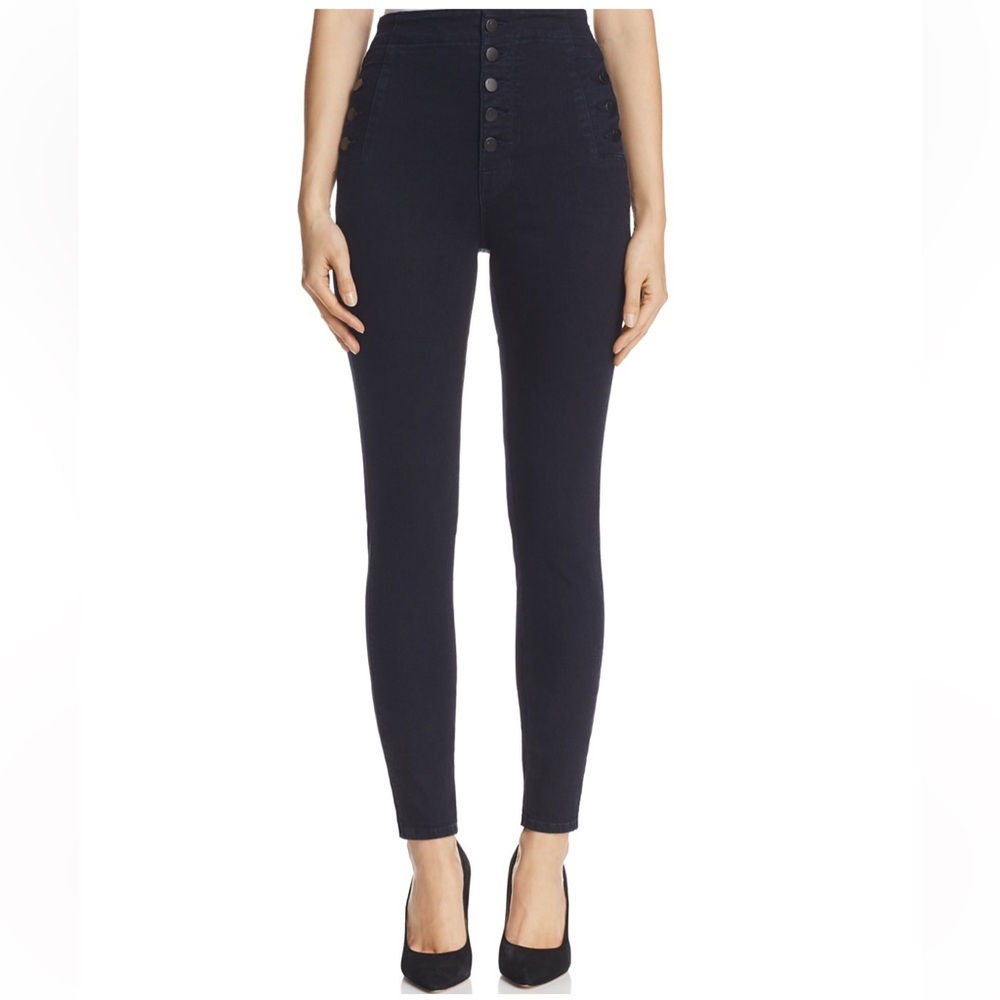 J Brand Natasha Button Sky High Skinny Jeans